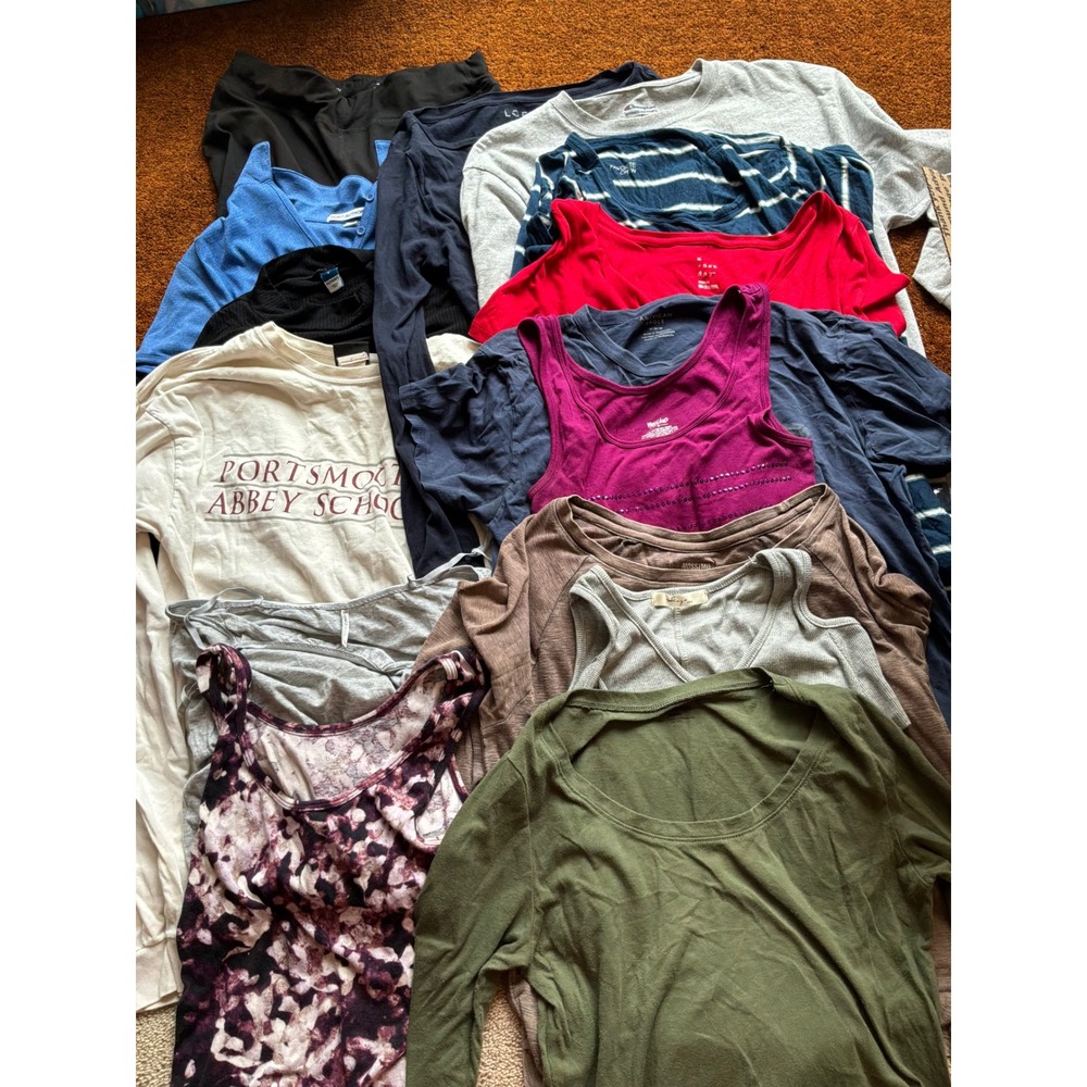Mixed Brand Clothing Lot Women Size Medium Multi Color Good 15 Piece Bundle